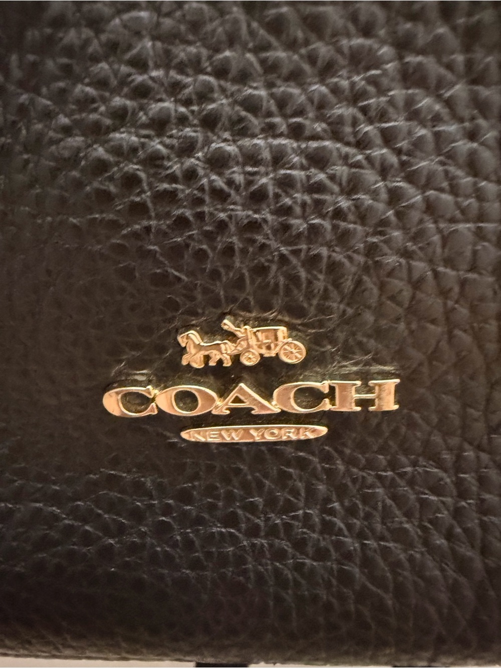 COACH Medium Charlie Black Leather Medium Backpack - Picture 3 of 9